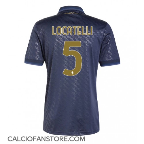 Maglia Calcio Juventus Manuel Locatelli #5 Terza Divisa 2024-25 Manica Corta